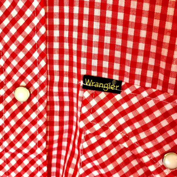 Vintage Wrangler Western Shirt with Pearl Snap Buttons Size Large - Picture 2 of 8